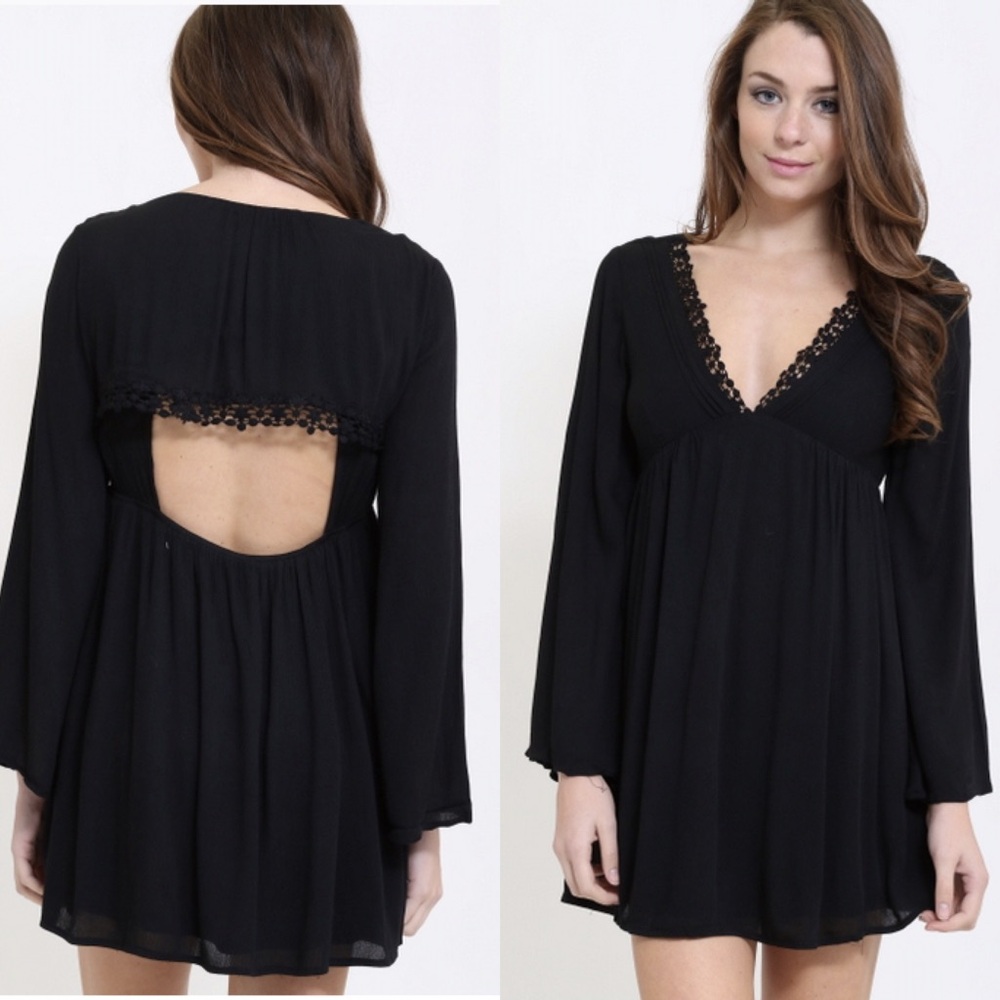 Long Sleeve Black Dress